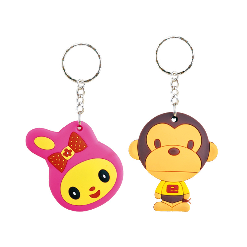 RFID钥匙扣IC感应门禁卡PVC彩胶卡钥匙扣厂家